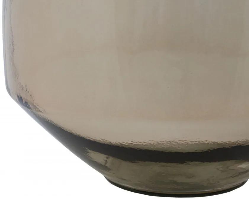 Vaza decorativa bej din sticla reciclata, ø 33 cm, Jarron Adobe Mauro Ferreti