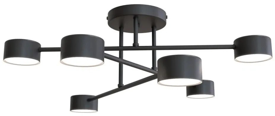 Plafonieră HALO 6xGX53/8W/230V negru