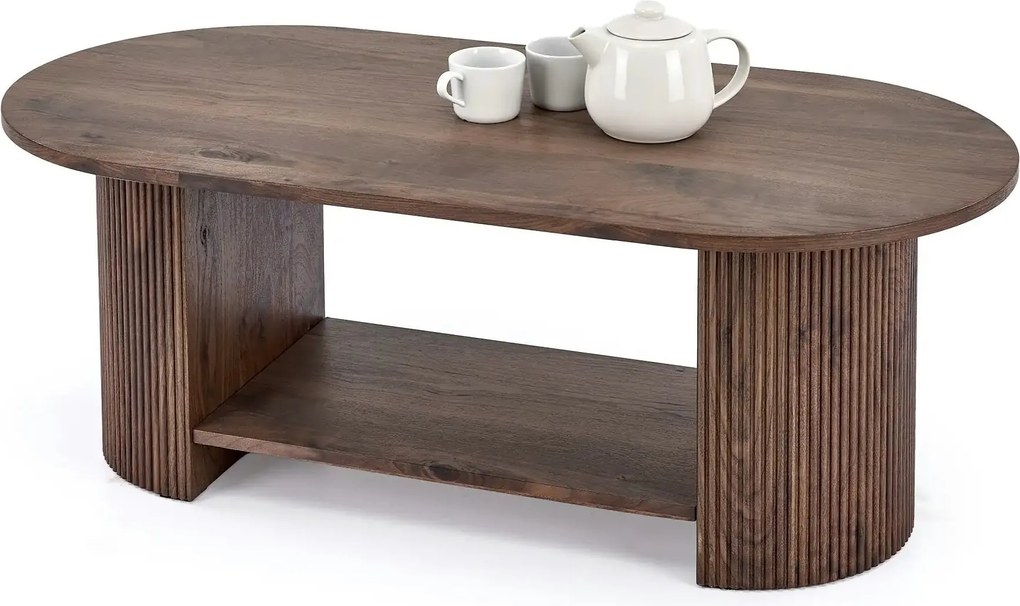 Masuta cafea PERILA, nuc, 120x60x45 cm