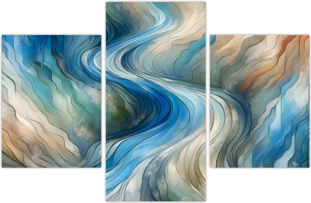 Tablou - Curent abstract (90x60 cm)