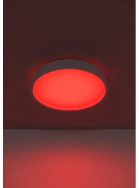 Eglo 300686-LED MASSIGNANO-Z Plafonieră LED RGBW, cu funcție dimmabilă, 18,5W/230V, alb, cu telecomandă