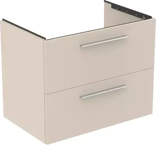 Dulap baza suspendat Ideal Standard i.life B bej nisipiu mat 2 sertare 80 cm