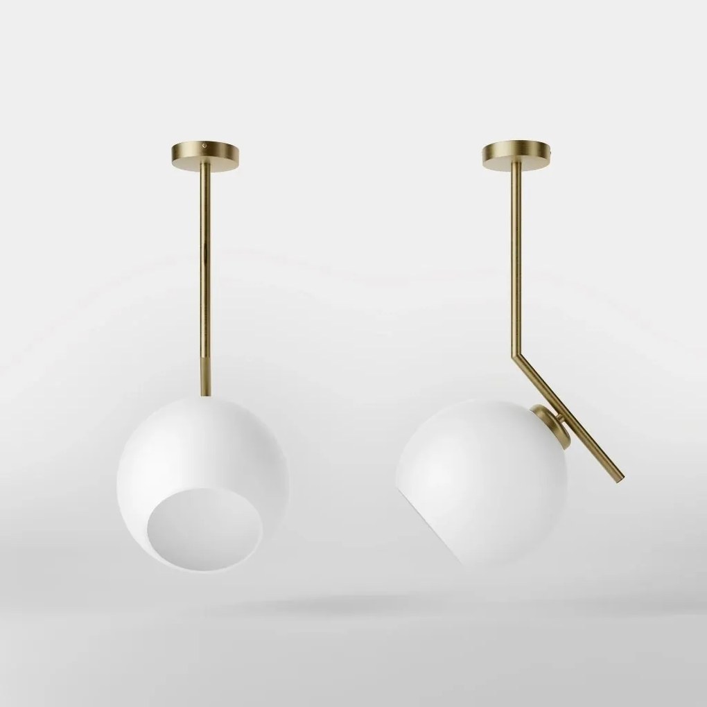 Lustra din alama stil modern Art Deco Spheres