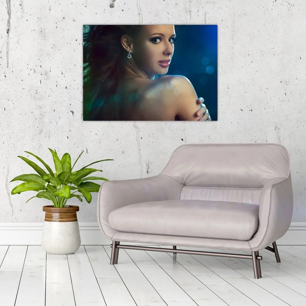 Tablou - Privirea unei femei tinere (70x50 cm)