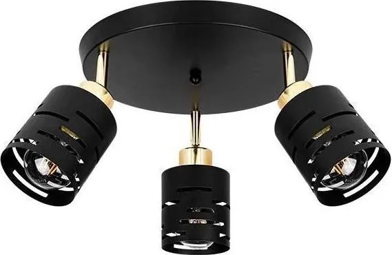 Spot ELEN 3xE27/35W/230V negru/auriu