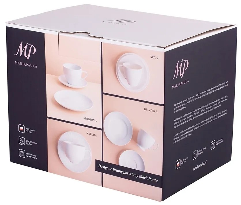 Set de cafea cu 18 piese MariaPaula Moderna White