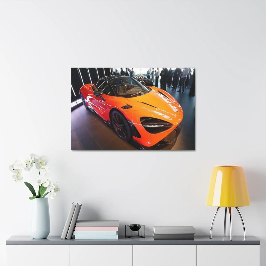 Tablou Canvas Orange Mclaren 120x80 cm