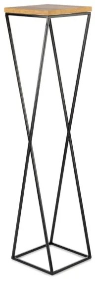 Suport de flori LOFT 100x24 cm negru/maro