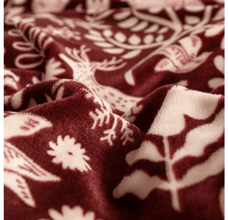 Lenjerie cocolino FOREST ANIMALS vinove Dimensiune lenjerie de pat: 80 x 80 cm | 135 x 200 cm