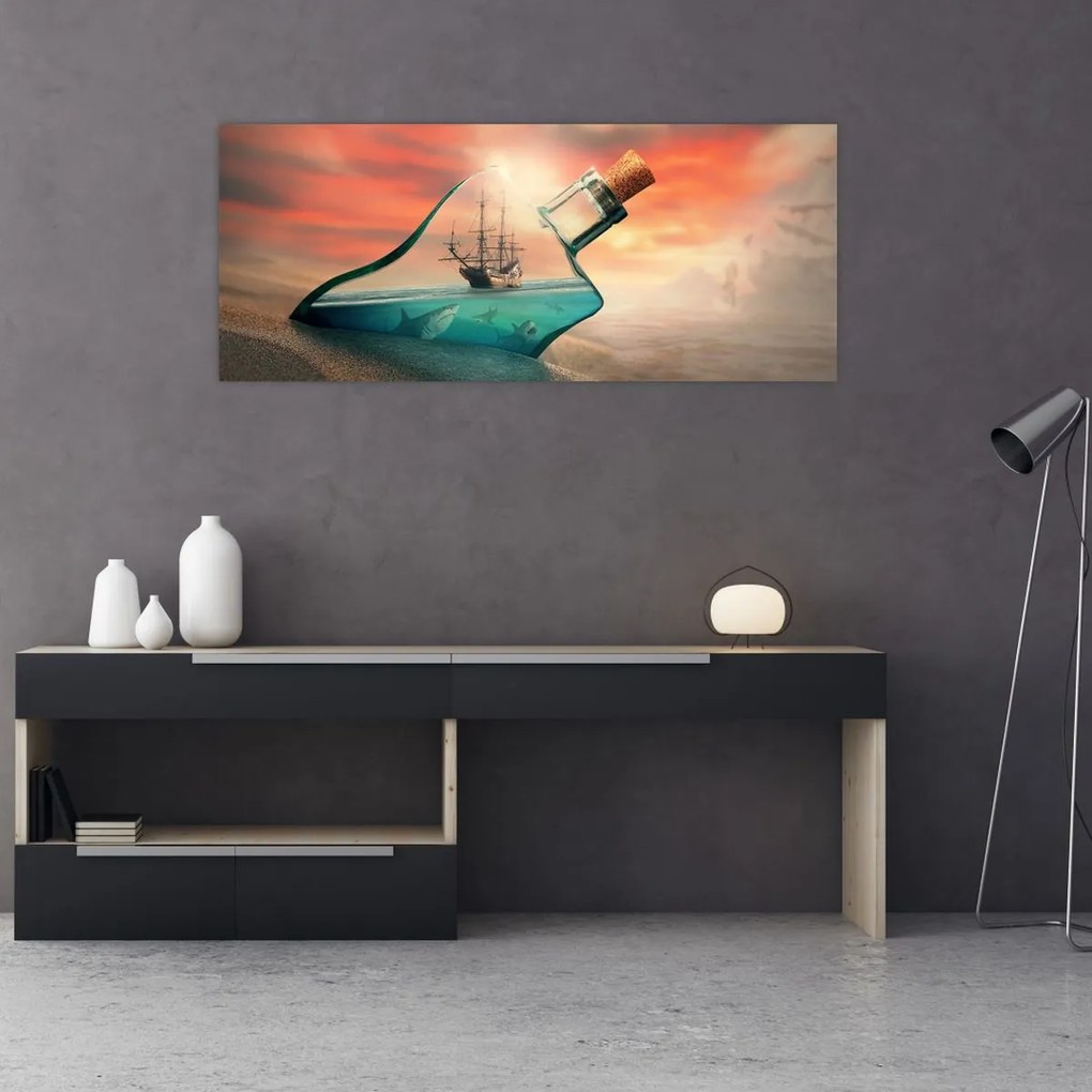 Tablou - Viața in sticla (120x50 cm)