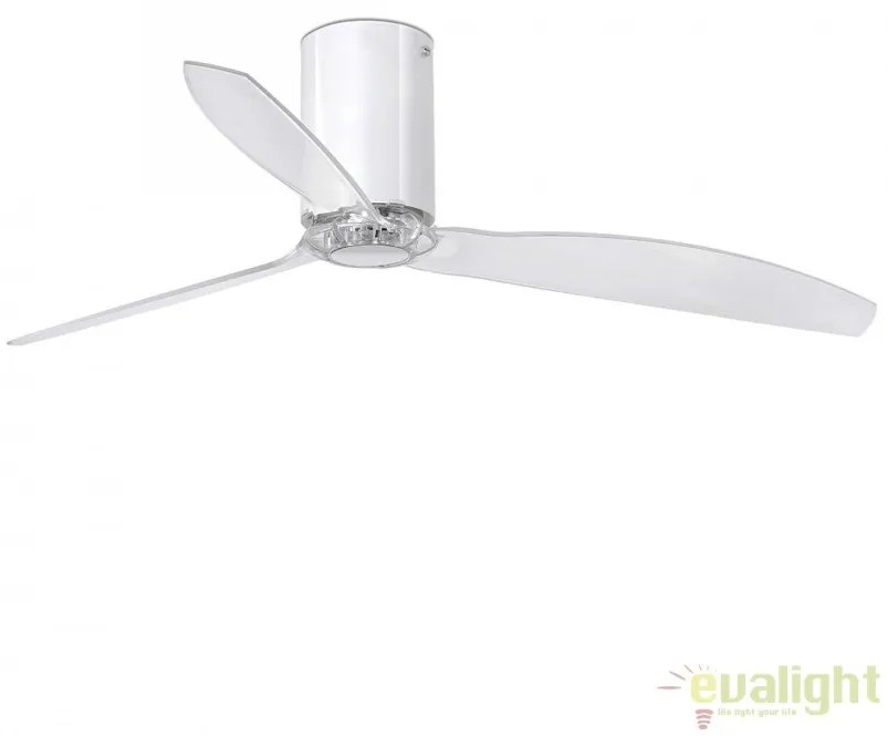 Ventilator de tavan modern cu telecomanda MINI TUBE FAN ab lucios/transparent 32038