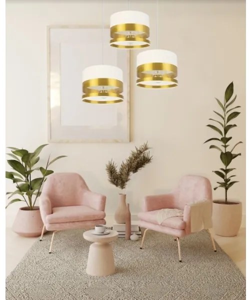 Lustră pe cablu MILO 3xE27/60W/230V aurie