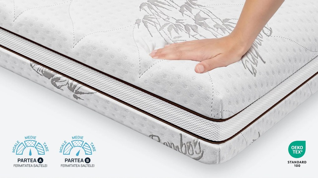 Saltea Sleepy, Bamboo 7, 90x190x20, Medie-tare