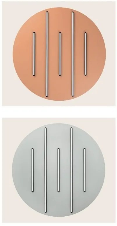 Plafoniera LED 52W 3000K BLACK STICK-GREY ZB-2572