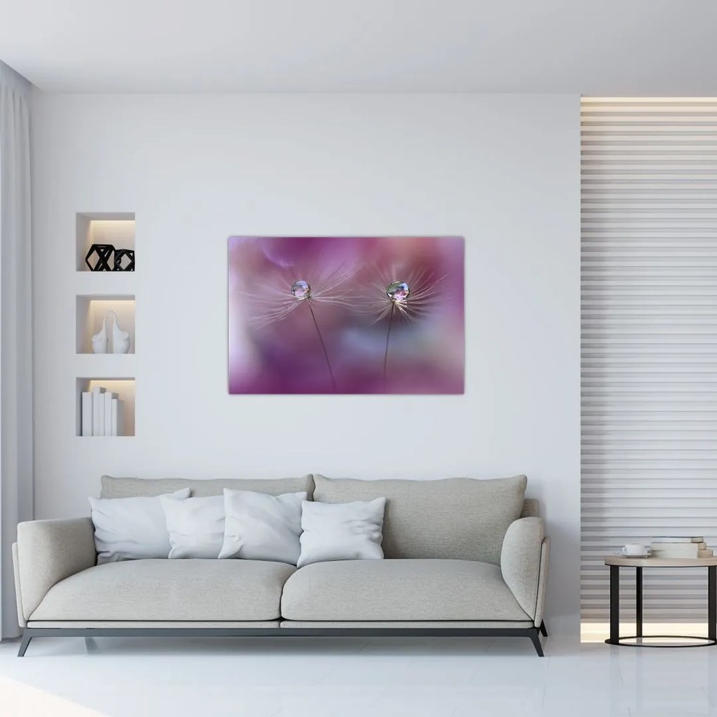 Tablou cu picături pe puf (90x60 cm)