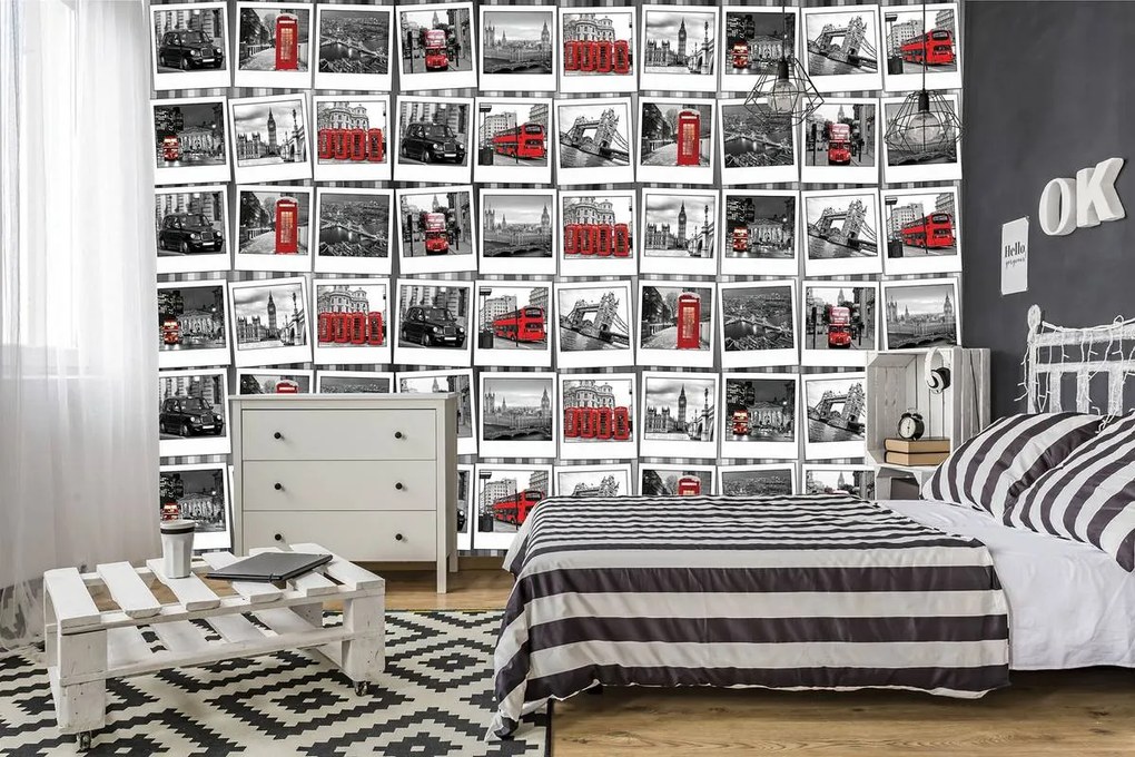 Fototapet - Fotografii din Londra (152,5x104 cm)