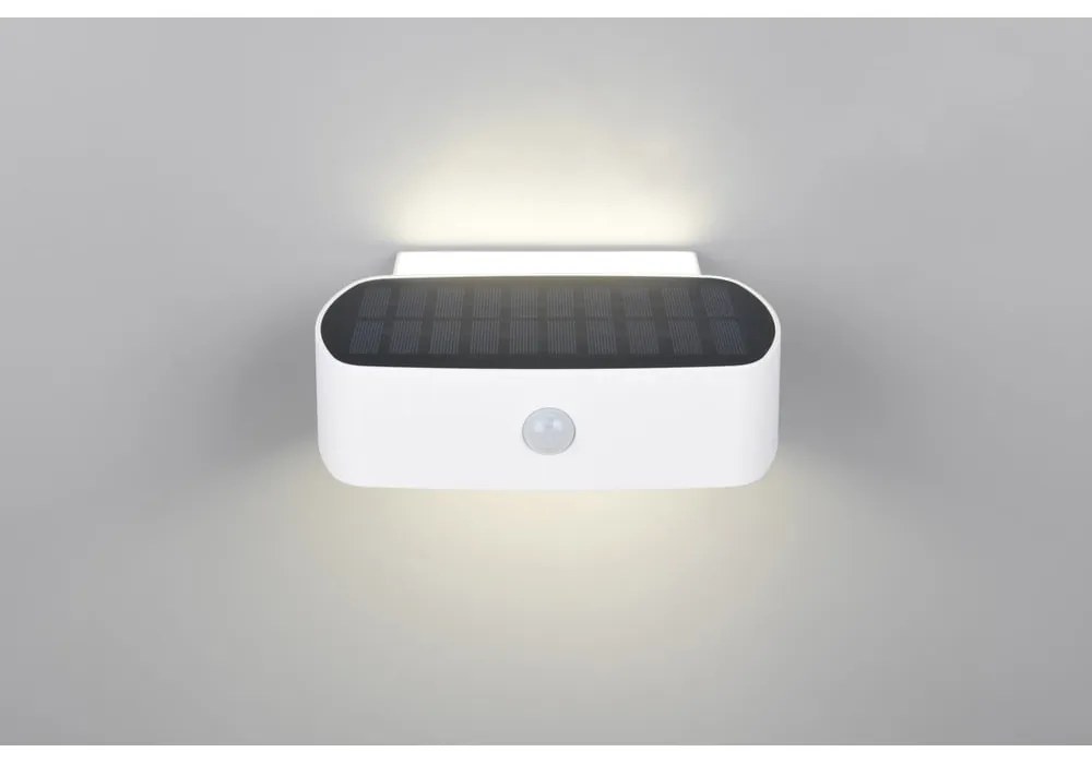 Corp de iluminat pentru exterior LED, de perete, solar (înălțime 6 cm) Bilbao – Trio