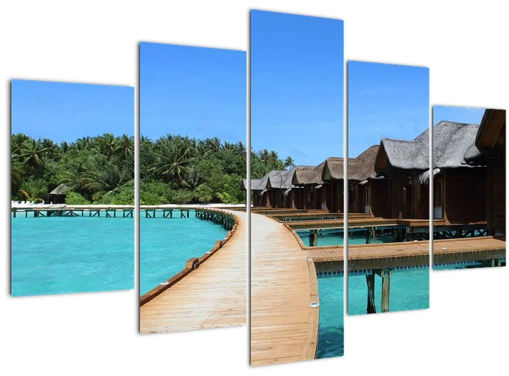 Tablou cu Maledive (150x105 cm)