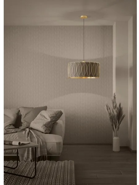 Lustră pe cablu Eglo 390206 COROJAL 1xE27/40W/230V auriu/maro