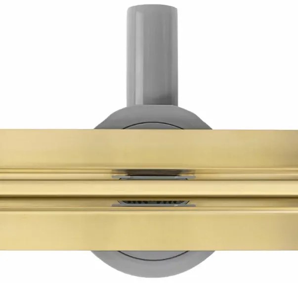 Set rigola pentru dus plus capac auriu periat Rea Neox Slim Pro 90 cm