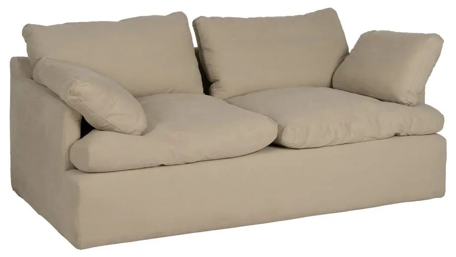 Canapea bej cu tapițerie din in 180 cm – Ixia