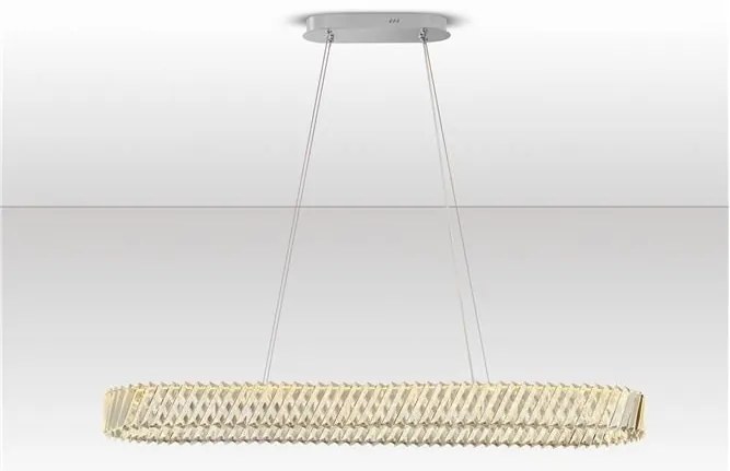 Lustra LED suspendata ovala design elegant ARIETTA L-119cm