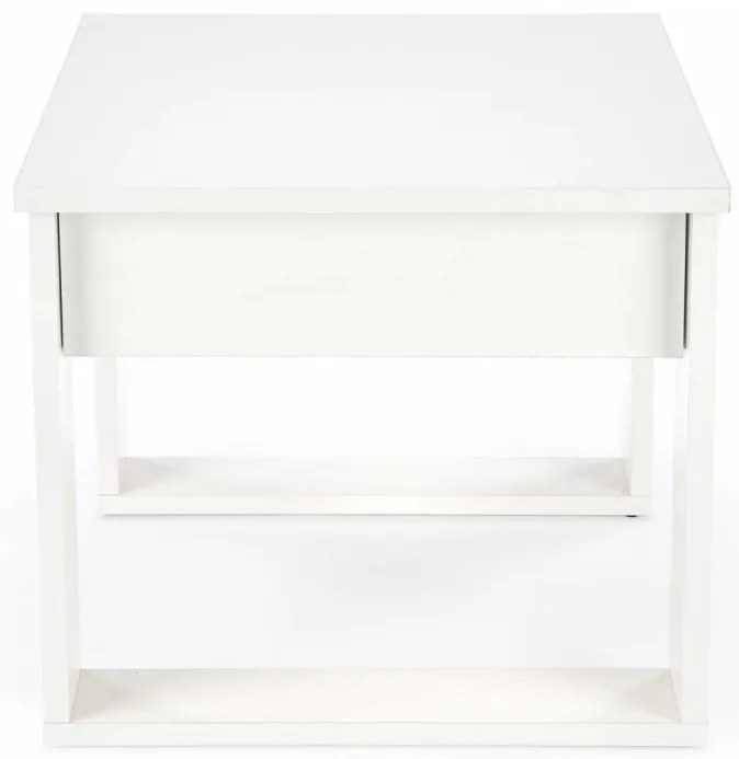 Masuta de cafea Nea patrata alba L60 cm