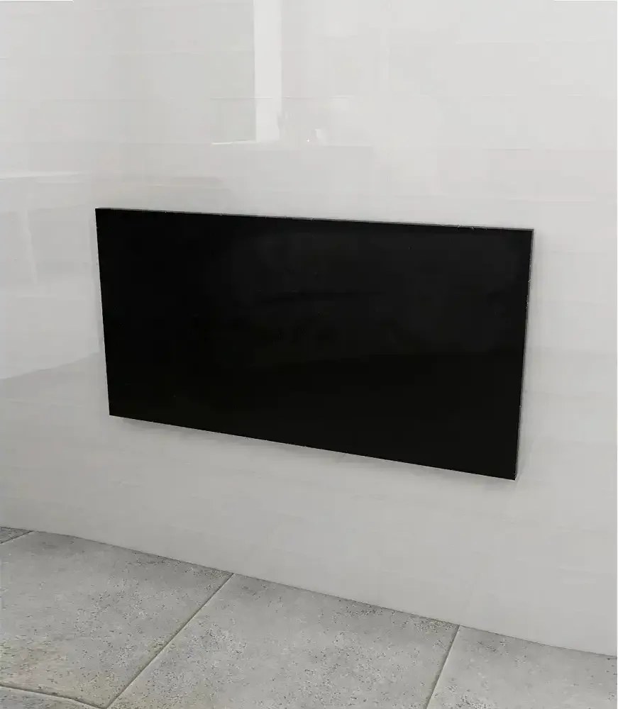 Masa rabatabila cu montaj pe perete, Homs,negru, 90X35 cm, 40086