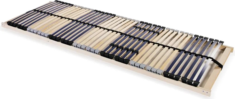 vidaXL Bază de pat cu șipci, 42 șipci, 7 zone, 80 x 200 cm