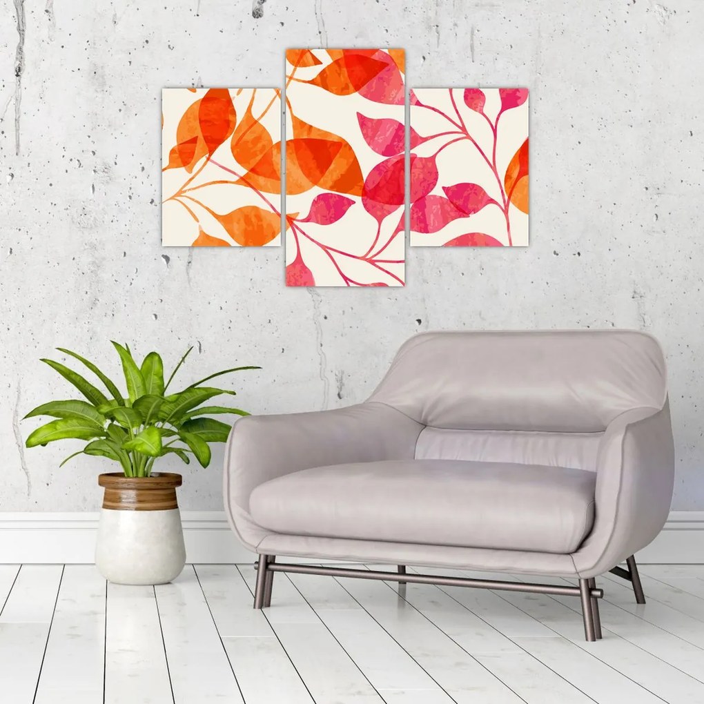 Tablou - Frunze portocalii (90x60 cm)