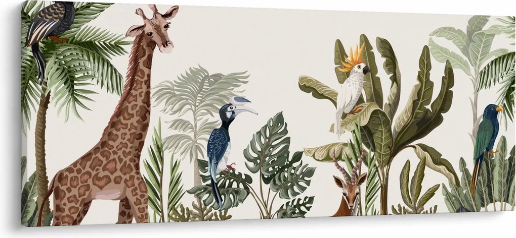 Tablou - Locuitorii africii (120x50 cm)