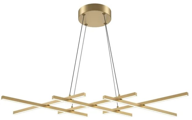 Maytoni MOD244PL-L50BSK - Lustra LED HALO, suspendată pe cablu, LED/40W/230V, aurie