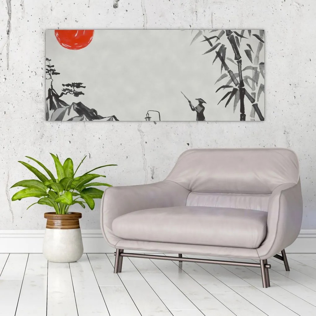 Tablou - Munții Fuji (120x50 cm)