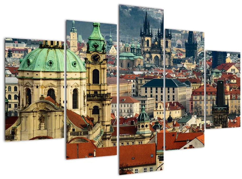 Tablou - Panorama din Praga (150x105 cm)