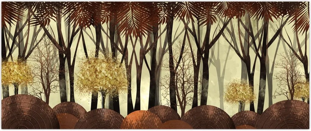 Tablou - Pădure decorativă (120x50 cm)