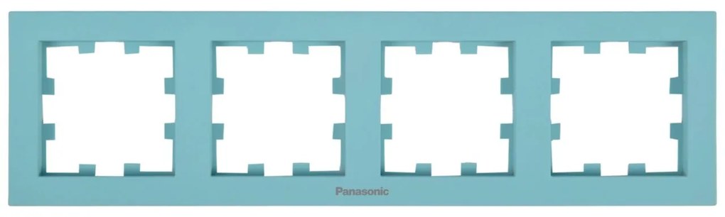 Rama 4 module orizontala, IP20, Turcoaz, Panasonic Karre Plus 55 Soft Touch