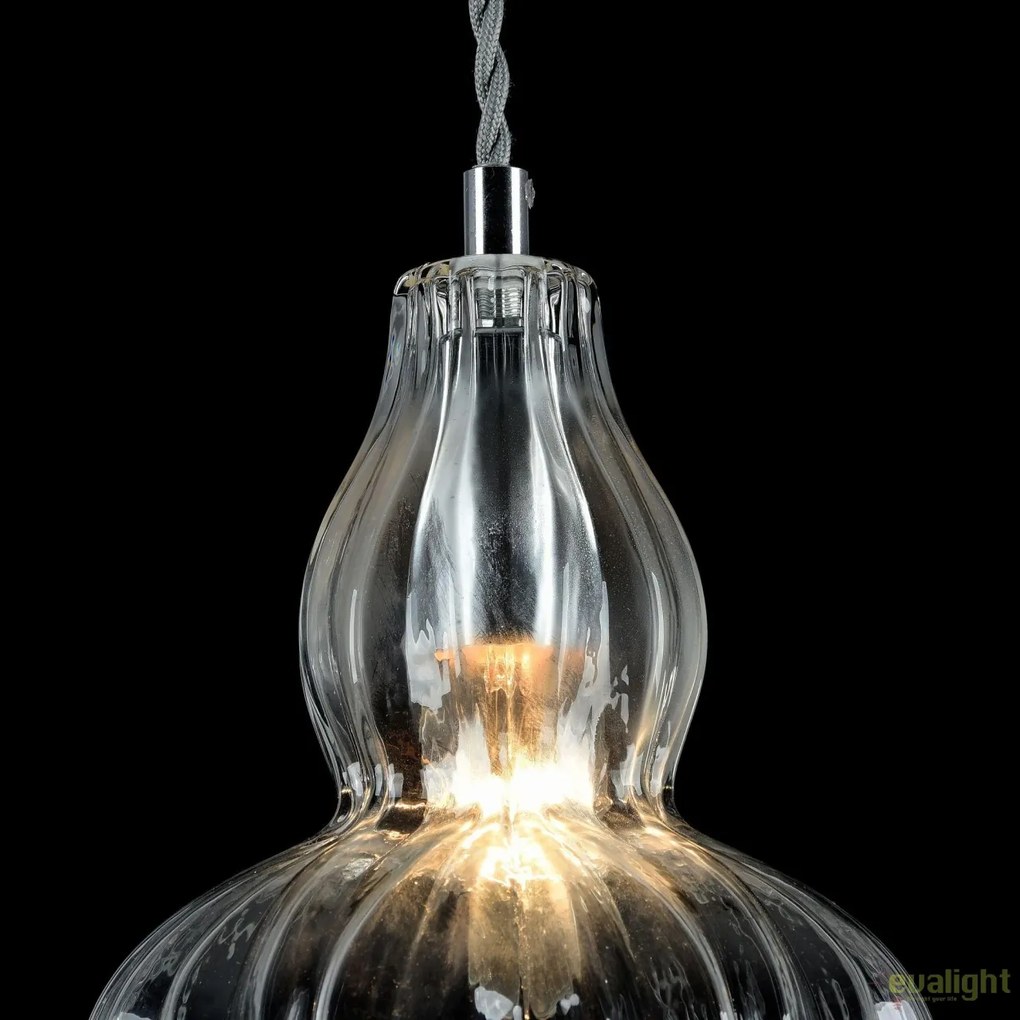 Pendul modern din sticla Eustoma, transparent MYMOD238-PL-01-TR