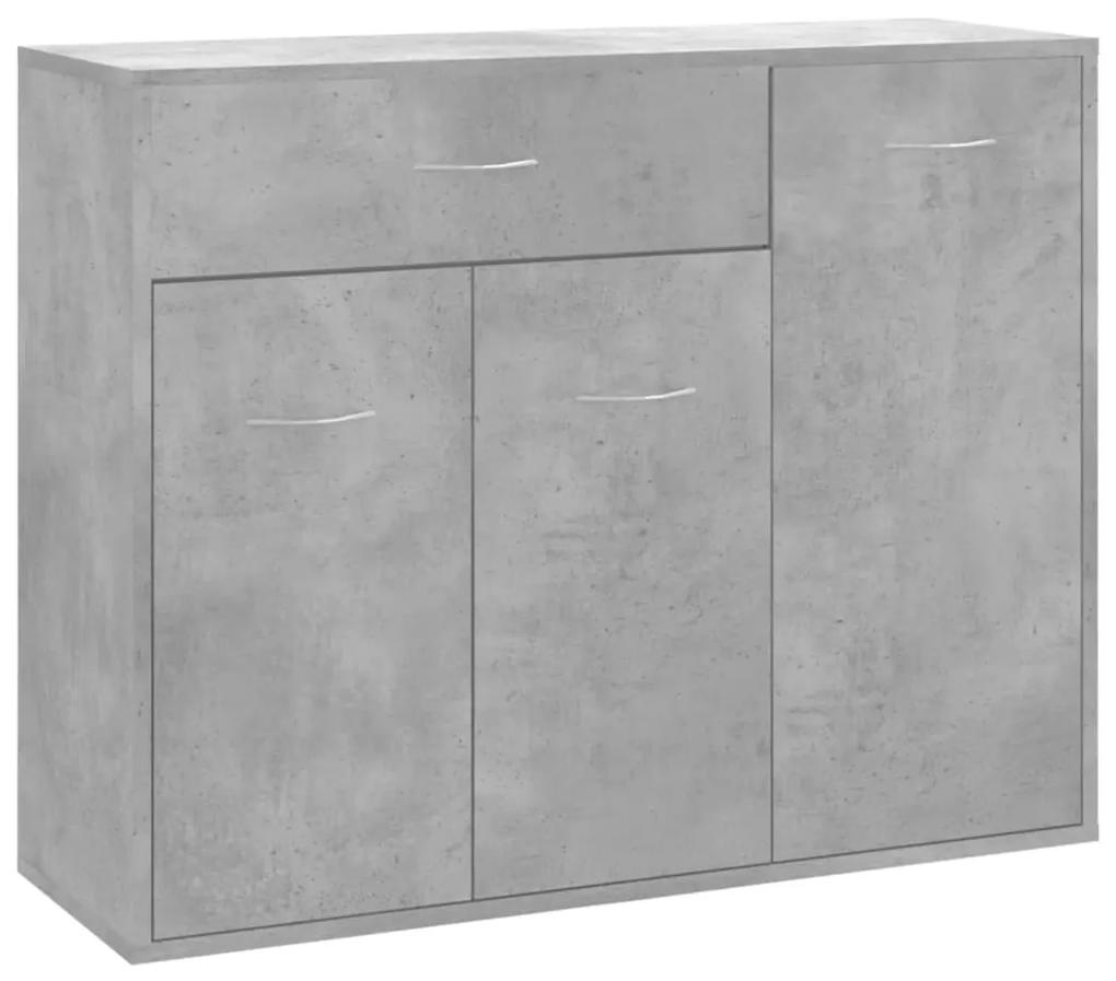 800679 vidaXL Servantă, gri beton, 88 x 30 x 70 cm, PAL