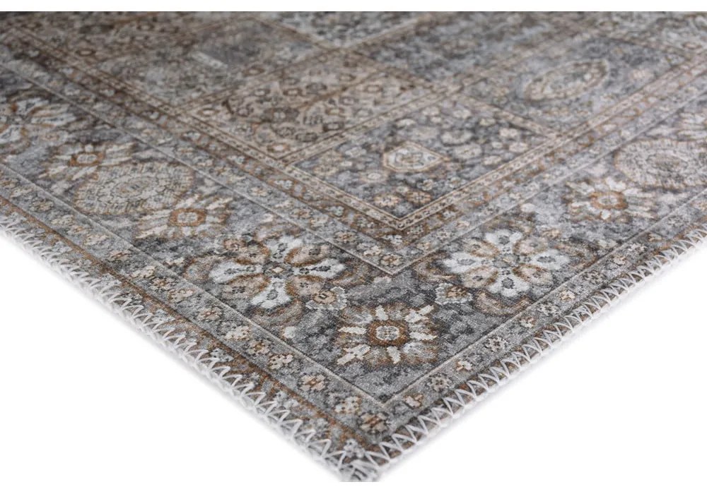 Covor tip traversă gri lavabil 80x200 cm Vintage Orient – Vitaus