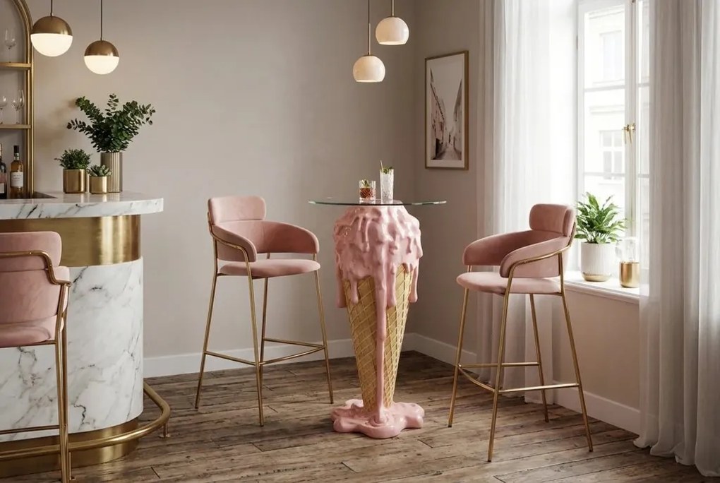 Masa bar stil pop art modern ICE CREAM 105cm