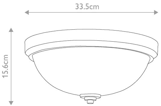 Feiss FE-MALIBU-F-BATH-PB - Plafonieră pentru baie MALIBU, 2x E27/60W, 230V, IP44, auriu