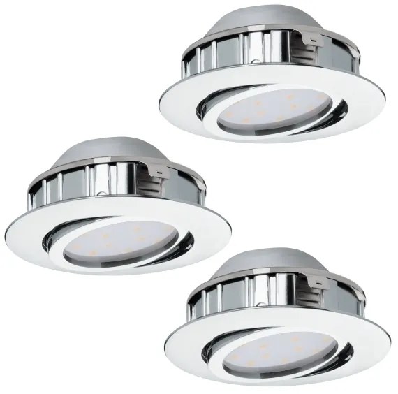Eglo 95852 - Set de 3 spoturi încastrate PINEDA, LED/4,9W/230V