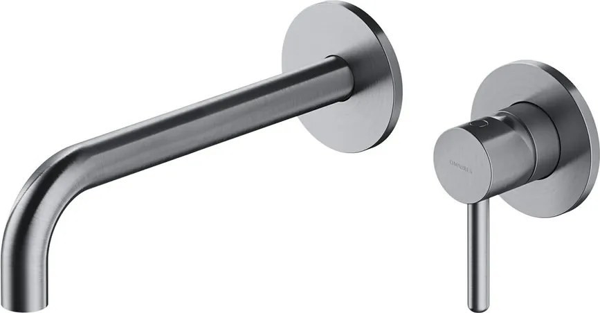 Baterie lavoar incastrata Omnires Y monocomanda finisaj nichel periat cu corp ingropat