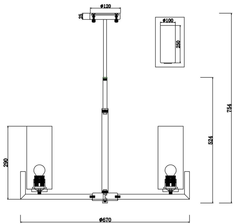 Candelabru 6 brate design modern Fortano MYMOD089PL-06BS