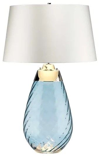 Lampă LED de masă Elstead LENA-TL-L-BLUE-OWSS LENA 1xE27/40W/230V 74 cm albastru/alb