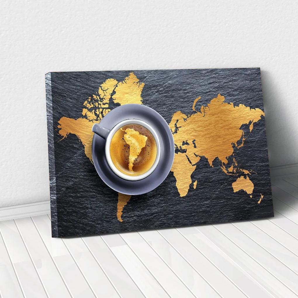 Tablou Canvas - A world of coffee 80 x 125 cm