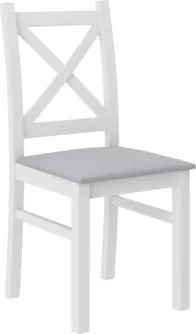 Scaun tapitat, Chris, ADRK Furniture (Culoare: Alb)