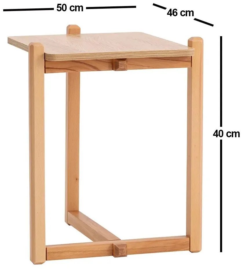 Măsuță laterală Movobi (natural) . 1094772