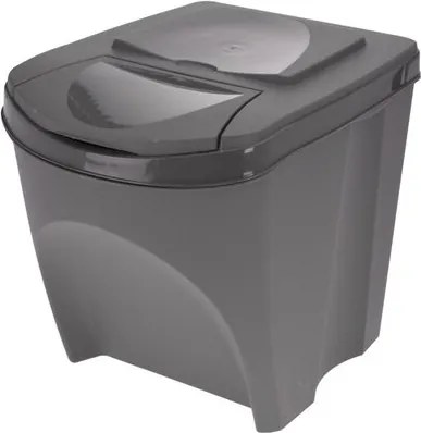 Coșuri selectare gunoi Sortibox 25 l, 3 buc., gri,