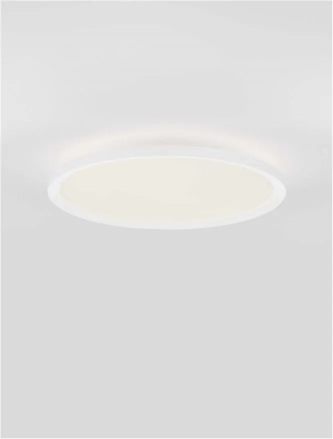 Plafoniera LED design slim ALMIRA alba D-40cm